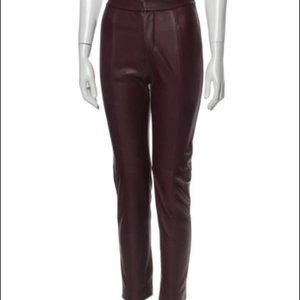 CYNTHIA ROWLEY McKenzie Slim Leather Pants Pants new 26 Small